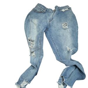 Bluenotes Blue Boyfriend Jeans Distressed Casual